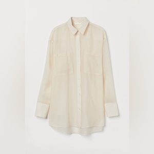 H&M Airy Lyocell Blend Shirt